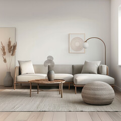minimal interior design of the living room
