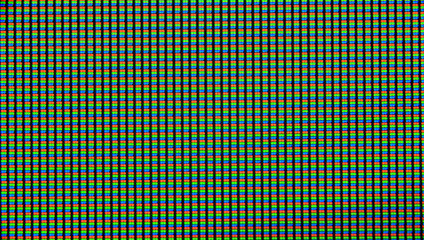 LED screen RGB diodes in detail