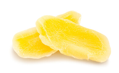 dried mango path isolated on white