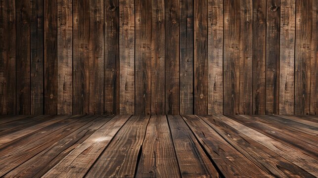 Brown wood floor texture for display or product presentation template