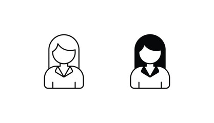 Manager icon design with white background stock illustration