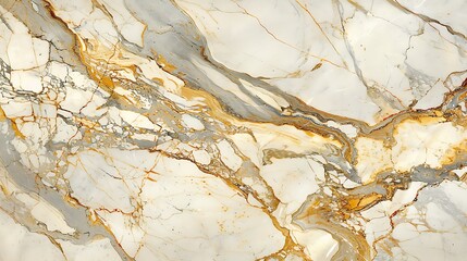 Fototapeta premium Clean white marble with pale yellow veins, bright and cheerful