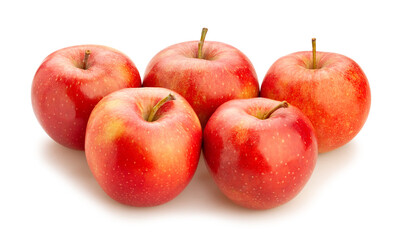 apples path isolated on white