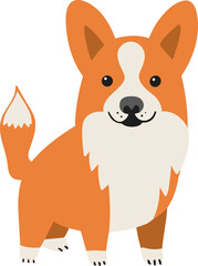 Corgi Dog Illustration