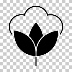 Cotton organic icon, clothing symbol natural symbol, web graphic vector illustration