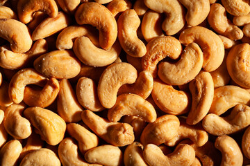 cashew nuts pattern texture background