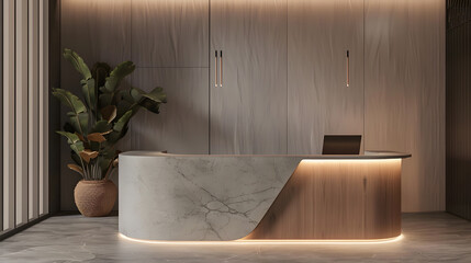 Minimalist Marvel, a minimalist podium design that complements modern aesthetics, design