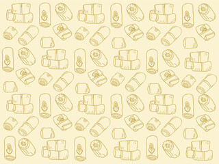 Traditional Indonesian Food and Snacks Illustration Drawing