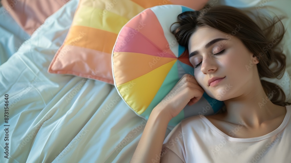 Poster visualizing rem sleep stages in a detailed pie chart representation