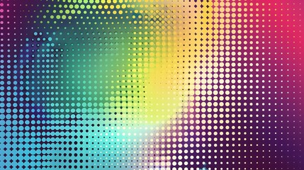 colorful neon halftone background