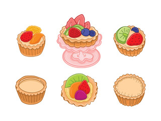 Traditional Indonesian Food and Snacks Illustration Drawing