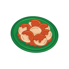 Traditional Indonesian Food and Snacks Illustration Drawing