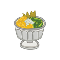 Traditional Indonesian Food and Snacks Illustration Drawing