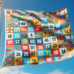 bags with sign gift, box, christmas, colorful, birthday, toy, celebration, paper, party, object, cube, holiday, decoration,Ai generated 