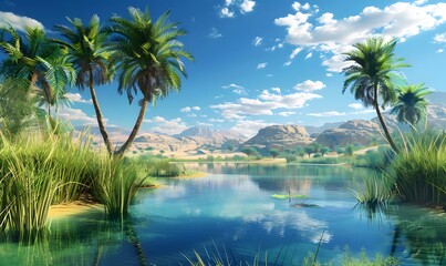 Obraz premium trees on the beach