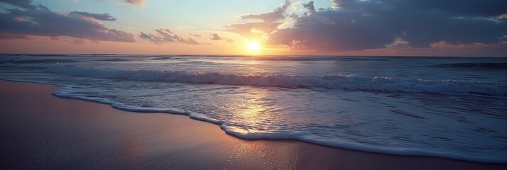 Sunrise by the ocean