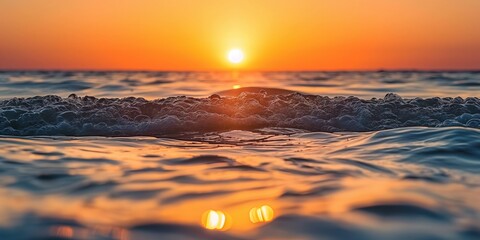 sunset over the sea