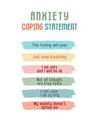 Anxiety Coping Statement