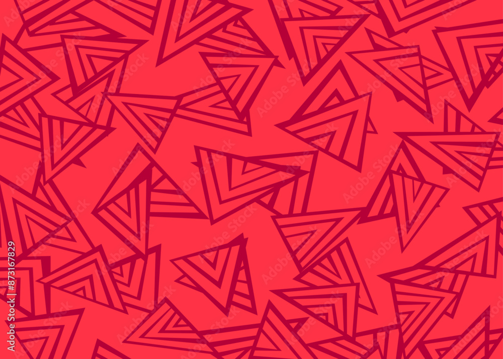 Poster abstract background with seamless irregular overlapping triangle lines pattern