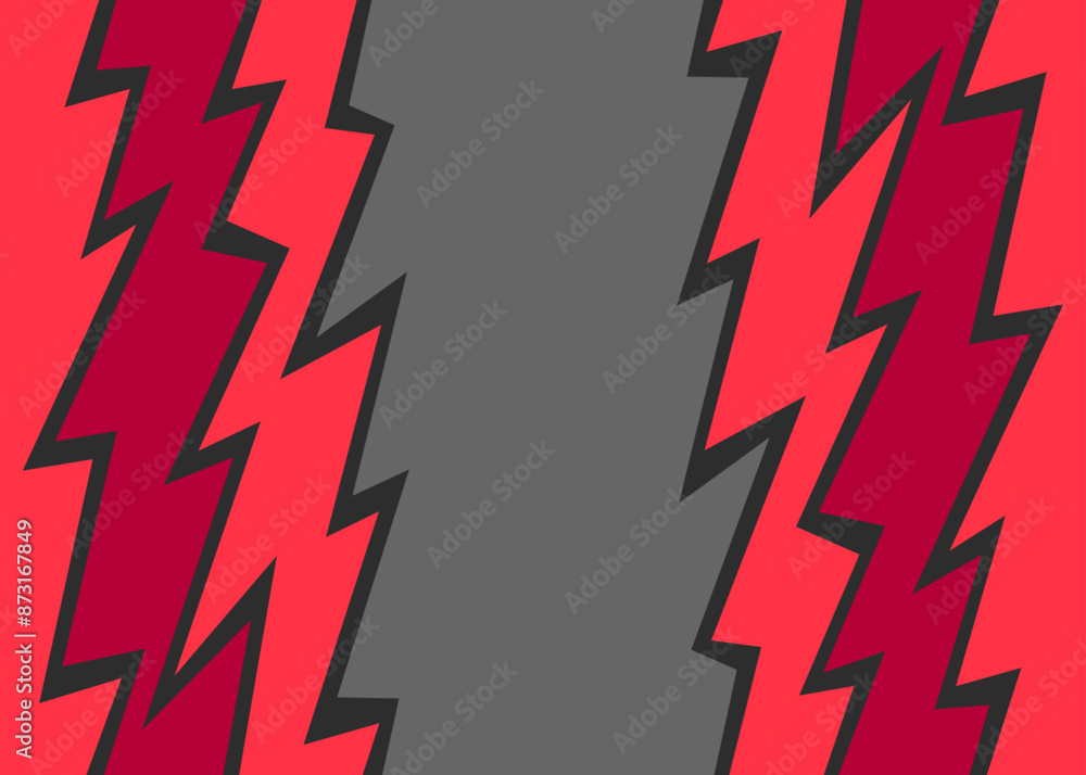 Leinwandbilder abstract background with gradient zigzag line pattern and with some copy space area