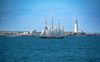 Ship Entering Harbor