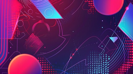 modern blue and purple neon halftone background