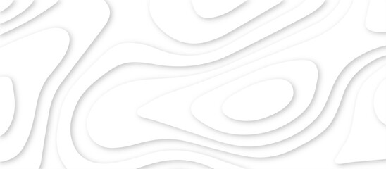Abstract White paper cut background with lines.3d realistic papercut decoration textured with wavy layers. modern wallpaper texture and 3d realistic design use for banner flyers, posters.	