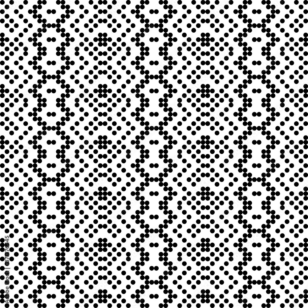 Poster seamless geometric pattern. vector black and white background. regular texture