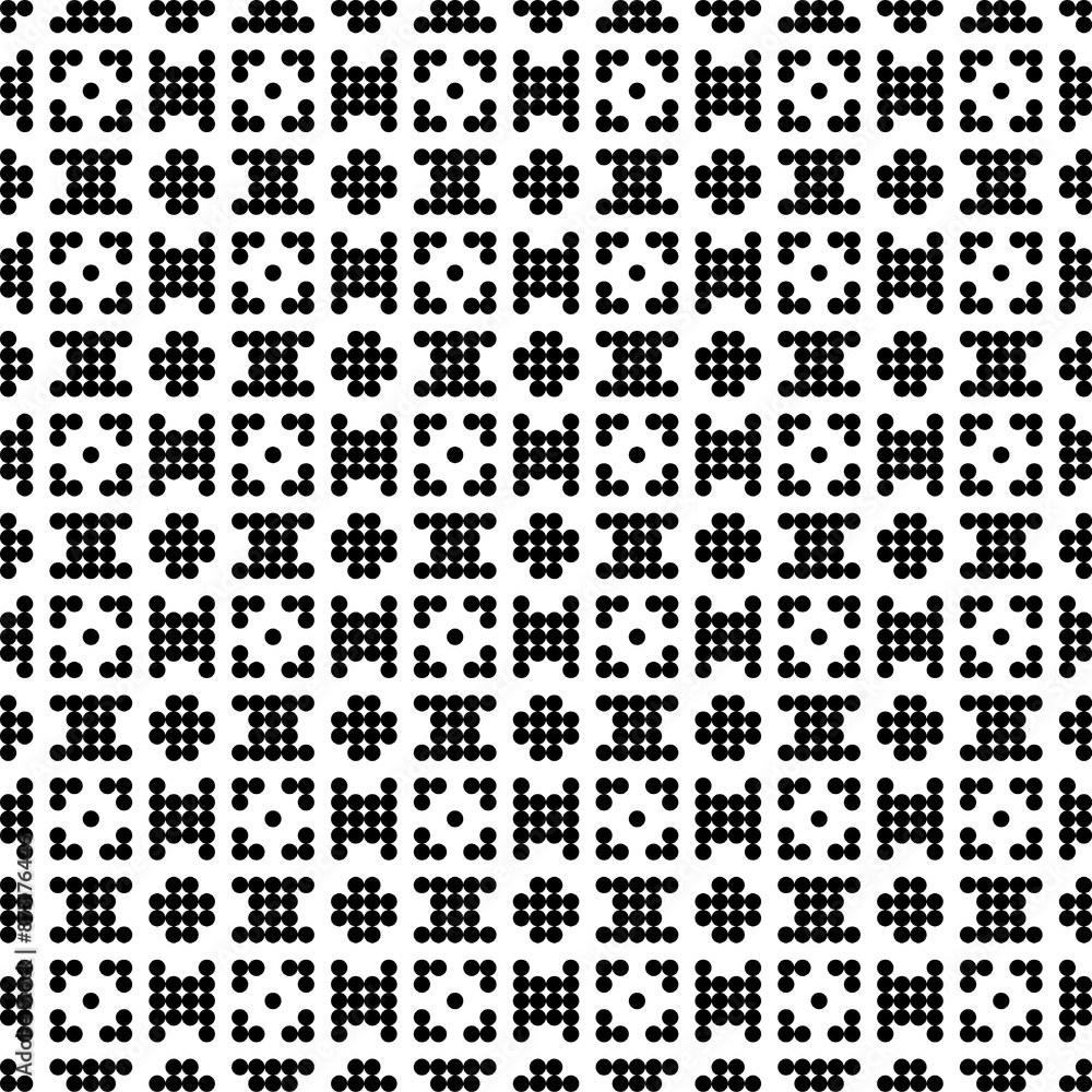 Poster seamless vector pattern. modern stylish texture. repeating geometric tiles with dotted elements
