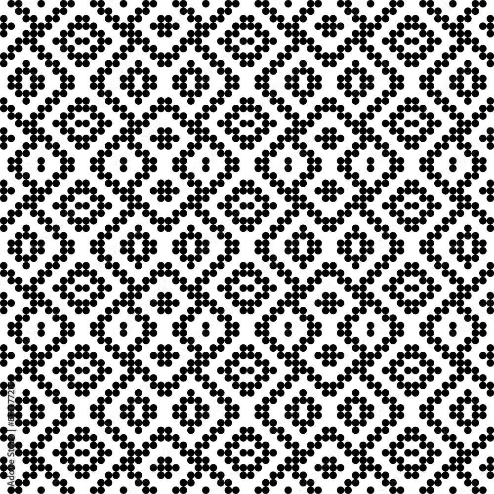 Poster seamless vector background. abstract geometric pattern with black and white elements