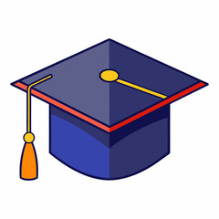 academic cap clipart cartoon Illustration drawing