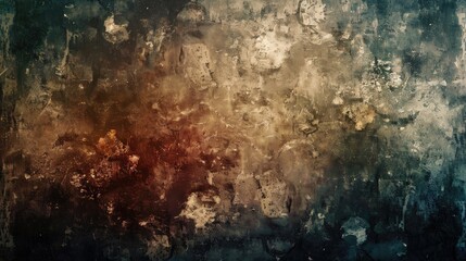 An abstract background with grungy textures and earthy, muted colors.