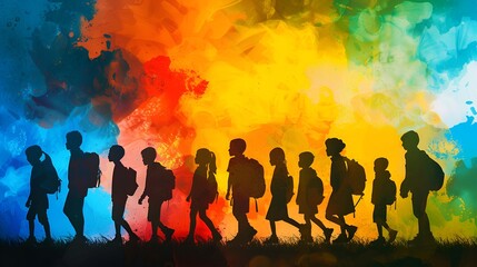 Obraz premium back to school aesthetic artistic dramatic art
