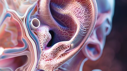 Detailed Anatomical of the Inner Ear's Bony Labyrinth Structure