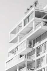Abstract Minimalistic Architecture Landscapes Concept: Exploring Simplicity in Form and Space. Perfect for Indoor Decoration and Creative Artistic Inspiration. Vertical Version, ar 2:3