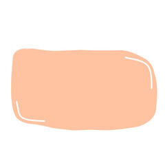 Hand drawn organic rectangles. Vector geometrical shapes. Color speech bubble blobs.