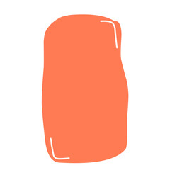 Hand drawn organic rectangles. Vector geometrical shapes. Color speech bubble blobs.