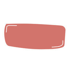 Hand drawn organic rectangles. Vector geometrical shapes. Color speech bubble blobs.