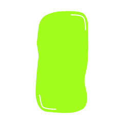 Hand drawn organic rectangles. Vector geometrical shapes. Color speech bubble blobs.