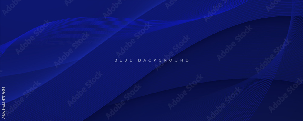 Poster abstract blue background lines texture decorative shape design vector