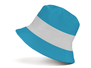 white bucket hat Navy blue isolated on white background