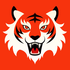 tiger, animal, vector, head, tattoo, lion, cat, illustration, wild, mascot, cartoon, face, symbol, mammal, power, wildlife, nature, art, silhouette, predator, black, wolf, tribal, fur, design