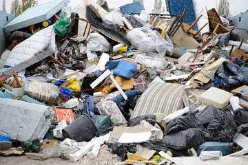 Trie de d&eacute;chets et ordures m&eacute;nag&egrave;res