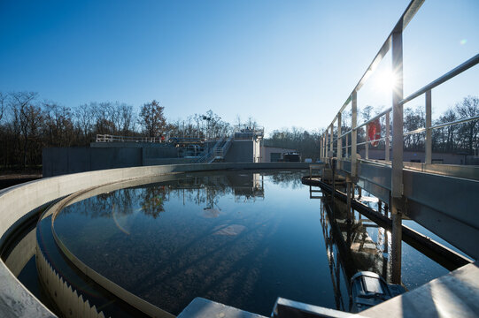Station d'&eacute;puration des eaux pour purifier les eaux us&eacute;es