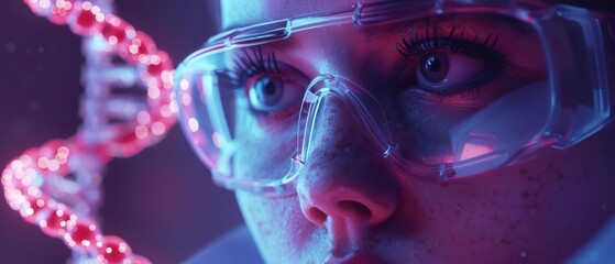 A futuristic biotech firm utilizes enchanted CRISPR technology to edit genes with supernatural precision