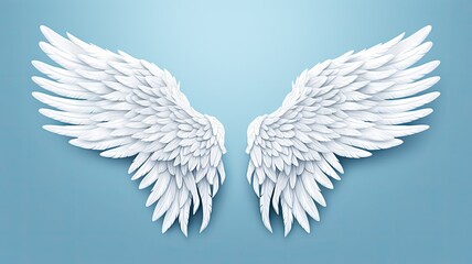 Fototapeta premium white Angel wings
