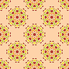 Colorful Mandala Pattern Background. Decoration. Vector Illustration