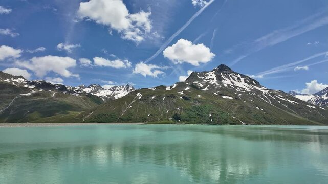Bielerh&ouml;he, &Ouml;sterreich: Zeitraffer am Silvrettastausee