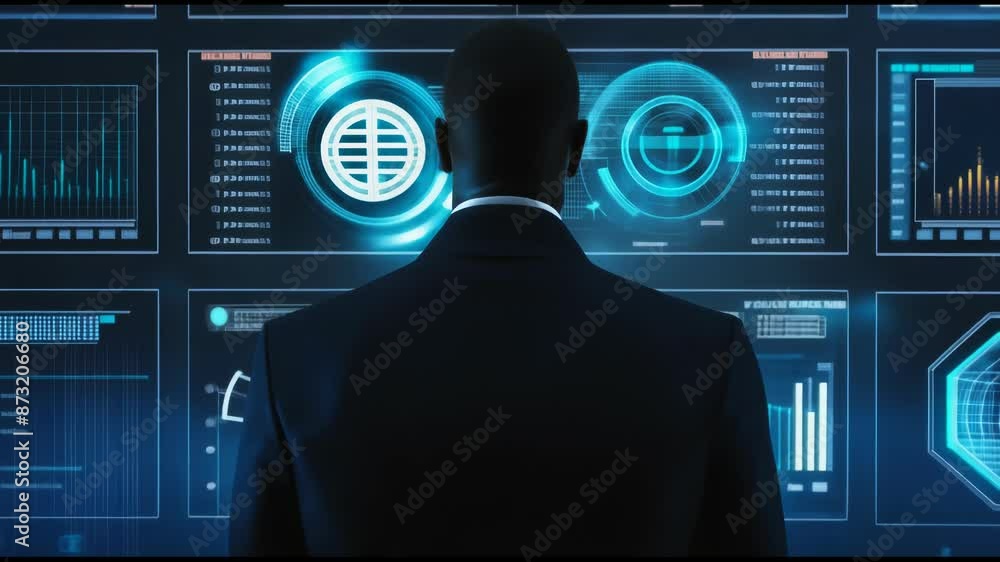 Poster utilize ingenious software to analyze business data dashboards..