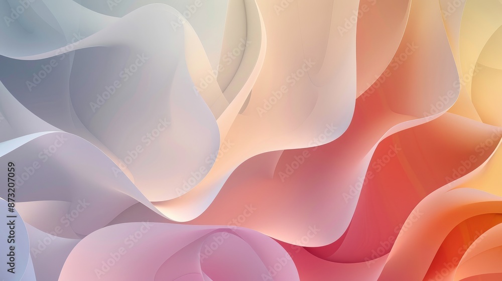 Poster an abstract background with smooth, gradient transitions and minimalistic shapes.